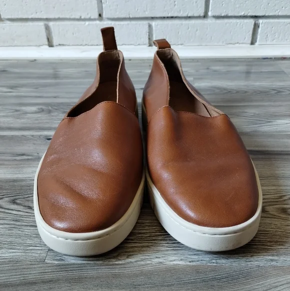 VIONIC Uptown A-Line Loafer Brown Leather Slip On Shoes Women's Size 8.5 - Picture 2 of 5